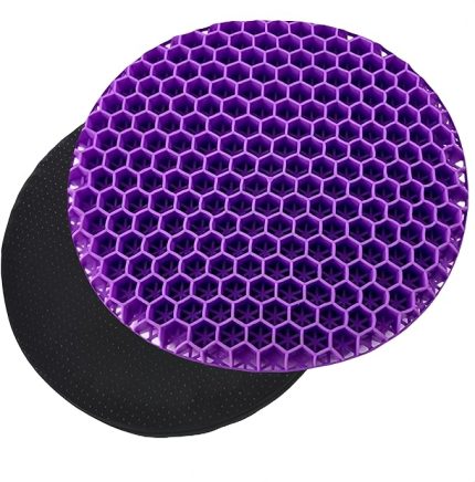 Oturma minderi, ofis koltuğu, nefes alır, büyük jel oturma minderi, ekstra çift kalın, kaymaz kaplamalı, nefes alan sandalye minderi, jel yastık tasarımı