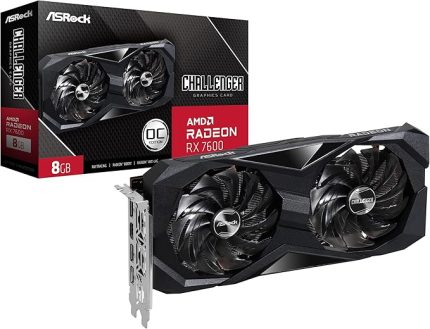 AMD Radeon RX 7600 Challenger 8GB OC Ekran Kartı - 8GB GDDR6, 128-bit, VRR, 8K, 1x HDMI 2.1, 3x Display Port