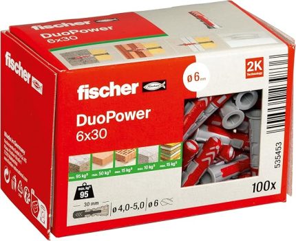 Duopower 6x30 Dübel 100 adet