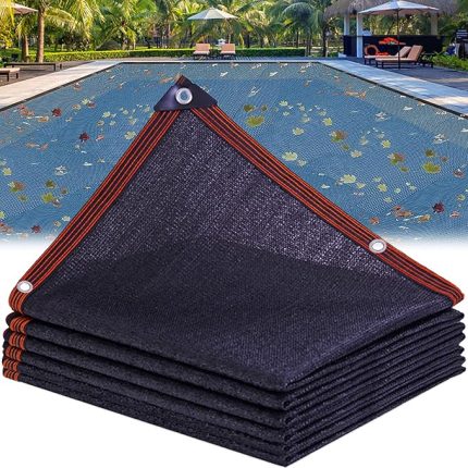 Havuzu Örtüsü Ağ Yaprak Koruma Zemin Üstü Havuzlar için Tortu Engelleyici Havuz Örtüsü Ağır Hizmet 3x8m (10x26ft) Havuzlar için Yaprak Koruma