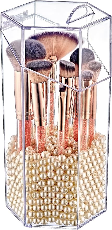 Up Akrilik Kapaklı Fırça Düzenleyici ve Makyaj Organizeri