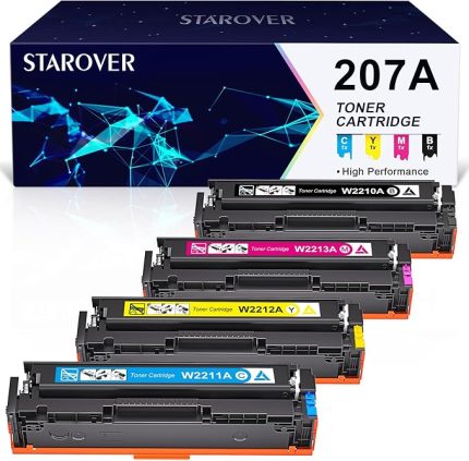 207A Toner Kartuşu Değiştirme Uyumlu HP 207A 207X W2210A W2211A W2212A W2213A HP Color Laserjet Pro MFP M283fdw M283fdn M282nw M255dw M255nw (Çip Olmadan)
