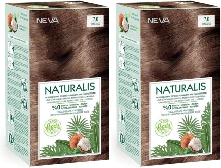 Saç Boyası 7.0 Yoğun Kumral %100 Vegan 2'li Set
