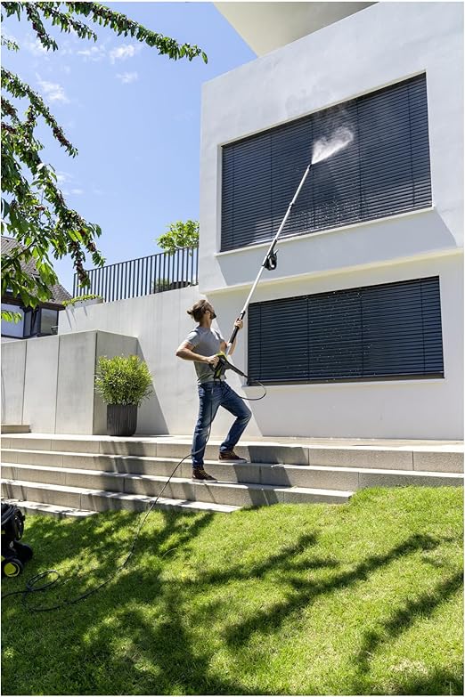 TLA 4 teleskopik püskürtme borusu, ön cephelerin, sundurmaların veya kış bahçelerinin kolay temizlenmesi, teleskopik püskürtme borusu sayesinde yüksek basınçlı temizleyici ile, kademesiz - Görsel 3