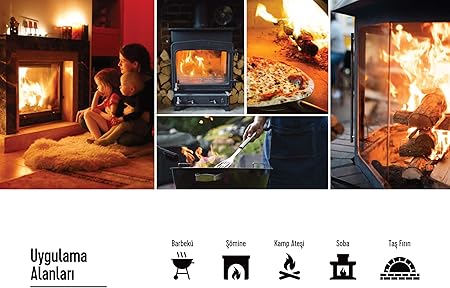 Soba, Şömine, Mangal Tutuşturucu 35 Adet 500 gr - Jel Ve Çıra Alternatifi Doğal Odun Yünü Press - Görsel 5