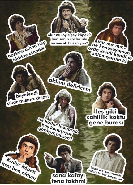 Major Selection Prens Dizisi Sticker Set Telefon Laptop Notebook Tablet Defter Etiket, 584651364651