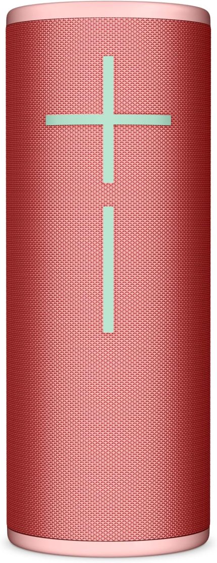 Ears BOOM 4 Taşınabilir Su Geçirmez Bluetooth Hoparlör, 360 Derece, Güçlü, Sürükleyici, Kristal Netliğinde Ses, 15 Saatlik Pil Ömürlü ve 45m Kullanım Mesafeli Batmaz Hopalör, Pembe