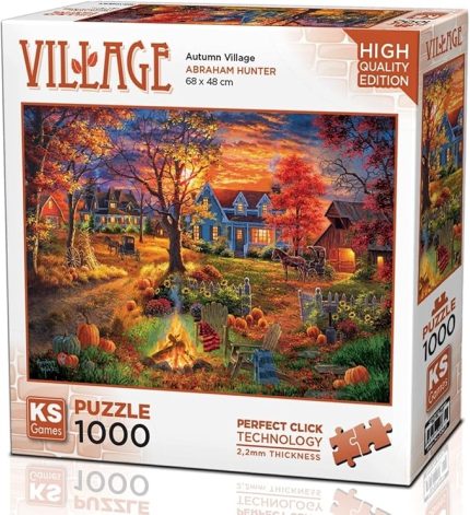 Games 1000 Parça Sonbahar Köyü Puzzle