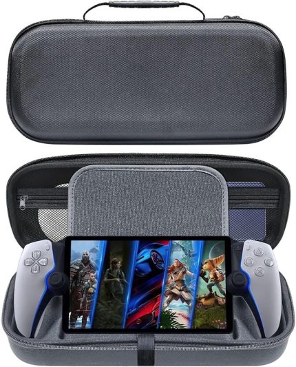 Hard Case for Sony PlayStation Portal Gaming Console Storage Bag Travel Carring Case for PS Portal PlayStation Portal Remote Player, Black 31*12*8cm (B)