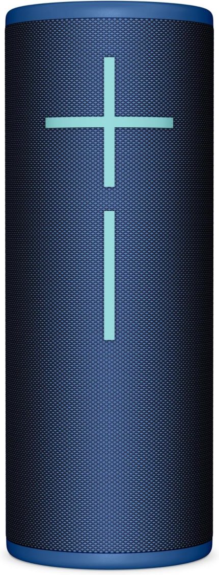 Ears BOOM 4 Taşınabilir Su Geçirmez Bluetooth Hoparlör, 360 Derece, Güçlü, Sürükleyici, Kristal Netliğinde Ses, 15 Saatlik Pil Ömürlü ve 45m Kullanım Mesafeli Batmaz Hoparlör, Mavi