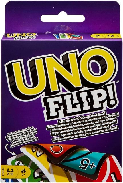 Games UNO Flip Mattel Uno Flip, Klasik UNO'nun Yeni Versiyonu, Mattel Games GLH50 GLH50