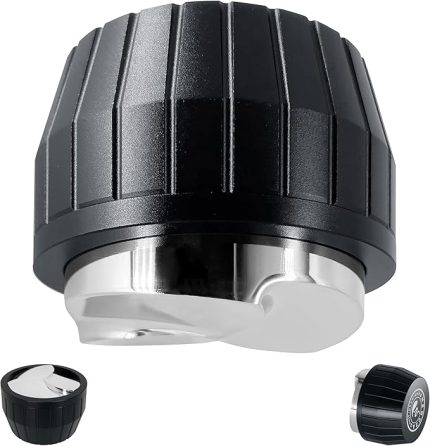 Kahve Dağıtıcı - Espresso Portafilter için Yerçekimi Kendinden Uyarlanabilir, 3 Yapraklı Yonca Tabanlı Leveler (51mm)