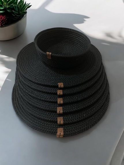 Servis, 7 Parça Set, Siyah Sepetli Tasarımlı Lüx Supla Seti