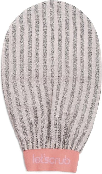 Premium Ekru Zebra Banyo Duş Kesesi Peeling Eldiveni%100 Floş Ipek Normal Ciltler Için