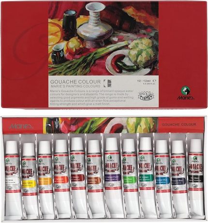 Guaj Boya Seti 12 Renk x 12 ml 7312B