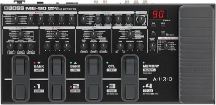 ME-90 Gitar Çoklu Efektler | 11 Aird Amp modeli | 60 GT-1000 efekt | 8 ayak düğmesi ve yenilenmiş Expression pedalı