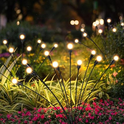 Noel Güneş Işığı Dış Mekan Dekorasyonu, Su Geçirmez Noel Dış Mekan Işıkları Avlu, Veranda, Bahçe ve Ön Sundurma için Dekorasyon, 20 LED Rüzgarla Salıncak (2 Paket, Sıcak Beyaz)
