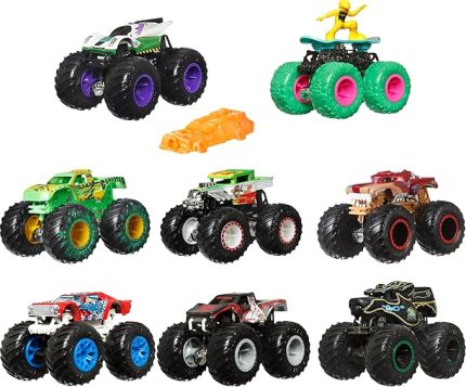 Wheels Monster Trucks 1:64 Ölçekli Araçlar, Dev Tekerlekler ve Koleksiyon Tekerlekleri, FYJ44