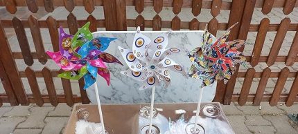 Marifetlerim Karışık Renkli Rüzgar Gülü 3 Adet