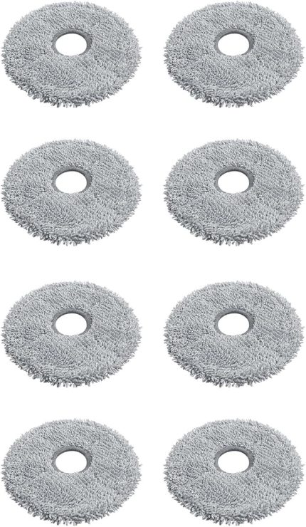 Xiao-Mi X20+X10+, Süpürme Robotu Elektrikli Süpürge ve Paspas Temizleyici Yedek Parçalar ile Uyumlu Vakum Aksesuarları Kiti (8 Paspas Bezi Pedleri Temizleme Silme Bezi)