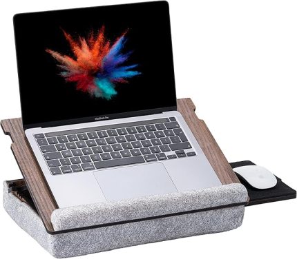 Wood - LS051 Minderli Eğim Ayarlanabilir Mousepadli Laptop Sehpası