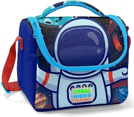 High Erkek Çocuk Mavi Astronot Okul ve Piknik Beslenme Çantası