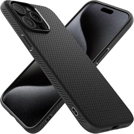 iPhone 15 Pro Kılıf Liquid Air Matte Black - ACS06704