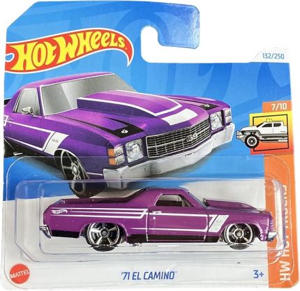 Wheels - ´71 EL Camino - HW Hot Trucks 7/10 - HTC34 - Short Card - GM - mor - Mattel 2024-1:64