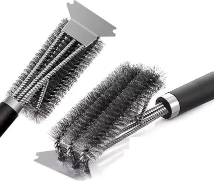 Mangal Izgara Barbekü Temizleme Fırçası Kazıyıcı - 41 cm, Dayanıklı Sap, 360° Temizlik