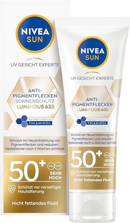 Sun Luminous630 Leke Karşıtı Güneş Koruyucu Yüz Kremi 40 ml, SPF50, Hyalüronik Asit, E Vitamini, UVA/UVB