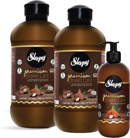 Premium Brown Care Serisi Sıvı Sabun 500 ml + 2x1500 ml