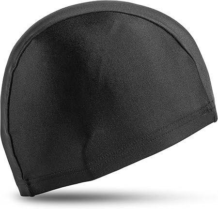 Home Yüzücü Bonesi, Likralı Esnek Kumaş, Havuz ve Deniz için Ideal, Siyah Bez Bone - Görsel 2