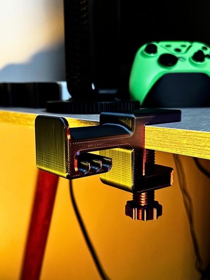 Asılabilir Kulaklık Standı | 3D Premium Tasarım | Gamer Masa Kenarı Aksesuarı | Galactic Shade Limited Edition (Montaj videosunu izlemeden kullanmayın)