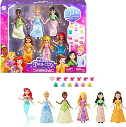 Princess Disney Prenses Bebekleri 6nanlı Set, Disney Princess, Çok Renkli