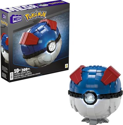 Bloks MEGA Pokémon Jumbo Pokeball, Mega Bloks, Çok Renkli