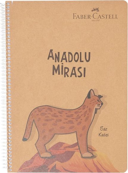 Anadolu Mirası Spiralli Defter, A4, 100 Yaprak, 70g Kağıt, Çizgili, 500 Mikron PP Kapak, PET Spiralli, Asorti Renkler, Dayanıklı ve Ergonomik Kullanım