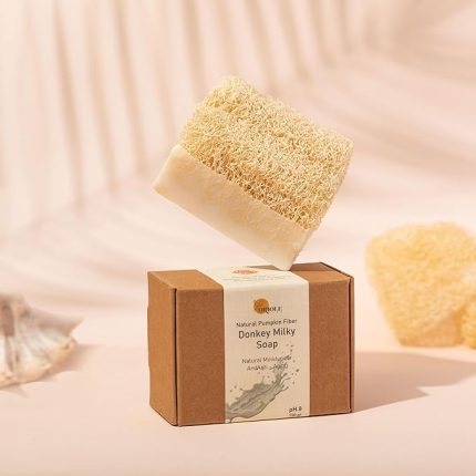 Life Doğal Kabak Lifli Eşek Sütü Sabunu - Doğal Peeling Yapan Yumuşak Lif Kabağı, Nemlendirici, Besleyici Yüz ve Vücut Sabunu 150 gr.
