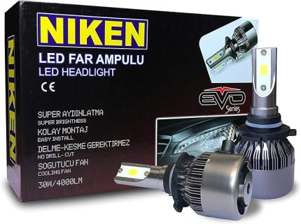 H7 led xenon far aydınlatma seti şimşek etkili 8000lm