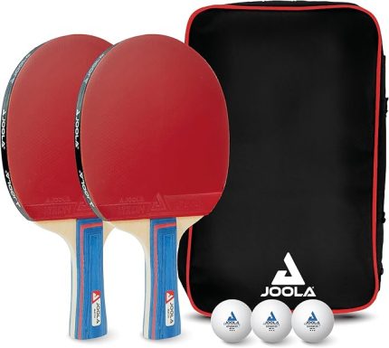 masa tenisi seti Duo PRO 2 masa tenisi raketi + 3 masa tenisi topu + masa tenisi kılıfı, 6 parça