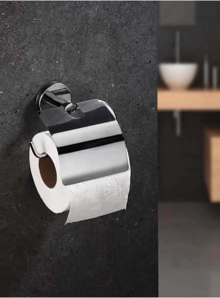 Haus Delmeye Son Yapışkanlı Tuvalet Kağıtlığı Wc Kağıtlık Tutucu Krom Yk-703