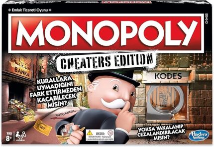 Gaming Monopoly Cheaters Edition Kutu Oyunu, 8 Yaş ve Üstü, 2-6 Oyuncu