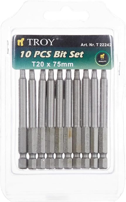 T 22242 Torx Bits Uç Seti, T20 X 75 Mm