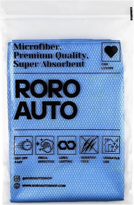 Mikrofiber Oto Cam Bezi 50x70 Mavi