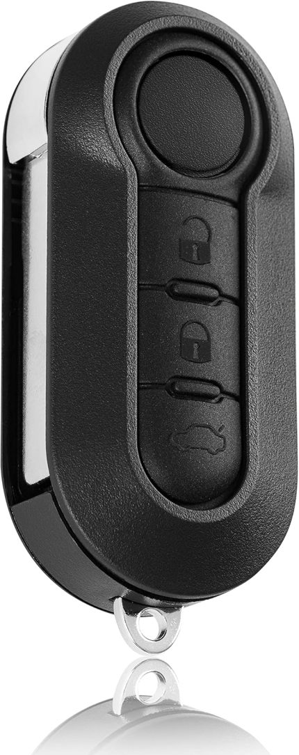 Araba anahtarı kabuk araba anahtarı Fiat 500 Brava Bravo Grande Punto Panda Croma Linea Ducato uzaktan kumanda anahtar kapağı 2 düğme değiştirme uzaktan anahtar kılıfı çevirme anahtarı