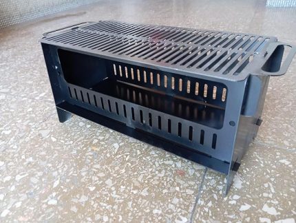 Mini Kamp Mangalı, Masa Üstü, Hafif, Siyah