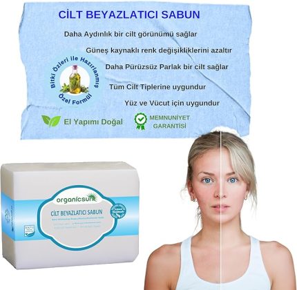 Doğal Cilt Beyazlatıcı Sabun 140 Gr Tüm Cilt Tipleri İçin B ve E Vitaminli