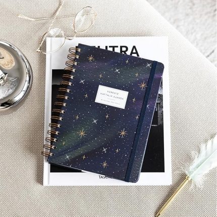 A5 Spiralli Süresiz Planlayıcı Ajanda Galaksi - 15x21