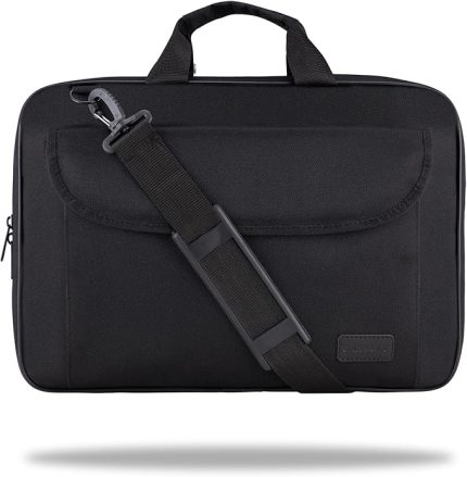 C100 15.6 inch Wtx Pro Su Geçirmez Kumaş Tam Açılır Laptop, Notebook Çantası – Siyah