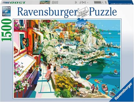 1500 Parçalı Puzzle Romantik Sahil, Renkli