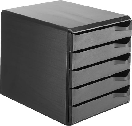 A4 Çekmeceli Evrak Rafı, Siyah, 5 Çekmeceli, 52930095